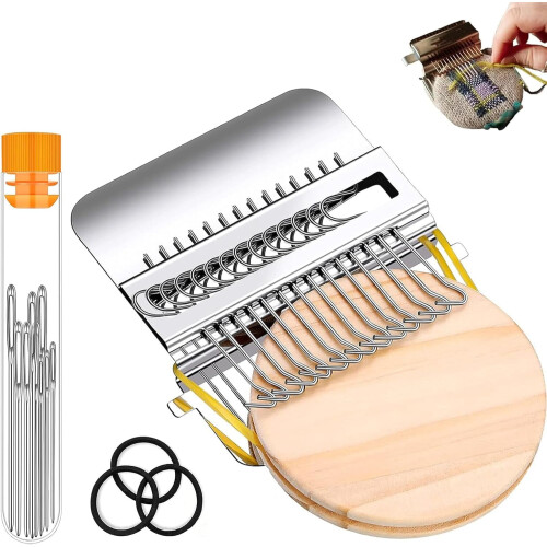 Knit Patch Loom Kit Portable Weaving Tool