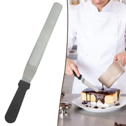 10 Zoll schwarzer Edelstahl-Offset-Kuchenspatel 1