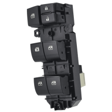 Interruptor do vidro elétrico do motorista para Toyota Hilux 2015–2019, preto