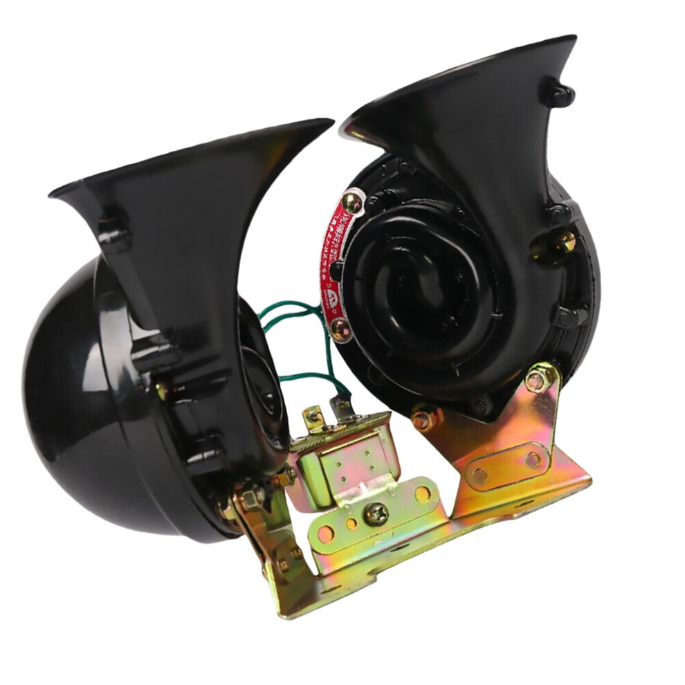 Snail Horn 12V Low-Tone Car Motorcycle Horn Black 975221043641