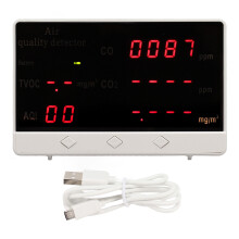 Monitor de calitate a aerului cu ecran LED color