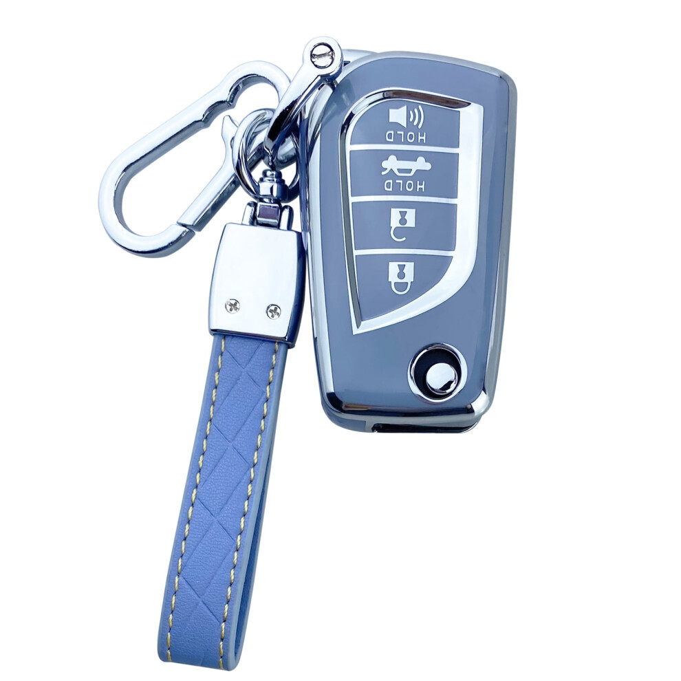 Toyota Key Fob Cover Case For Camry Rav4 Corolla C-Hr 962125434057