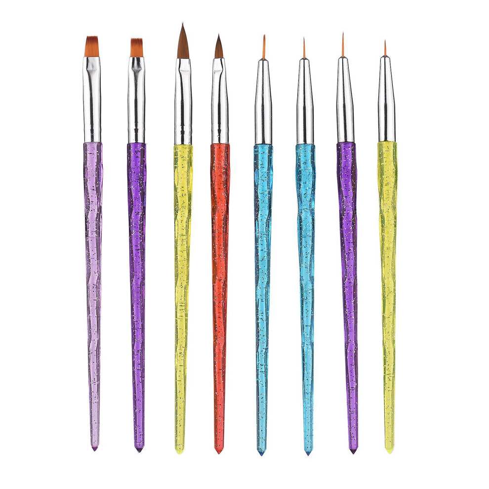 Nail Art Brushes Set Professional 8pcs