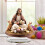 Easter table centerpiece with bunny and egg decor 6