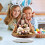 Easter table centerpiece with bunny and egg decor 8