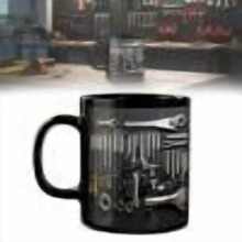 Taza de cerámica con diseño de caja de herramientas de mecánico, 325 ml (11 oz).