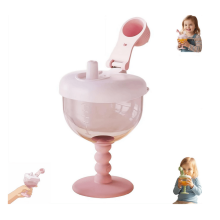 No-Spill Goblet Cup with Lid and Measurement Marks – 2