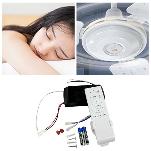 Télécommande universelle pour ventilateur de plafond – 6 vitesses, minuterie, 1