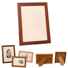 Cadre photo en bois noir (30 x 40 cm) - À accrocher au mur ou à poser sur un bureau pour exposer photos, certificats et œuvres d'art familiales.