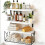 Sturdy Floating Shelves With Metal Support For Bathroom 4