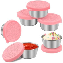 Edelstahl-Salatdressingbehälter, 47 ml, 6er-Pack