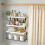 Sturdy Floating Shelves With Metal Support For Bathroom 5