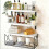 Sturdy Floating Shelves With Metal Support For Bathroom 7