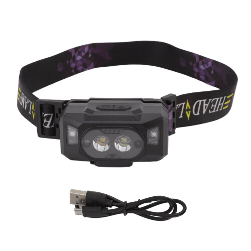 LED-pandelampe med sensor, 3 lystilstande, USB