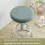 Housse de tabouret de bar ronde élastique beige grande taille 5