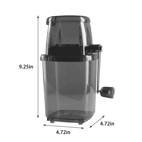 Φορητός χειροκίνητος θραυστήρας πάγου, 1,25L, λεπίδες από ανοξείδωτο ατσάλι για 2