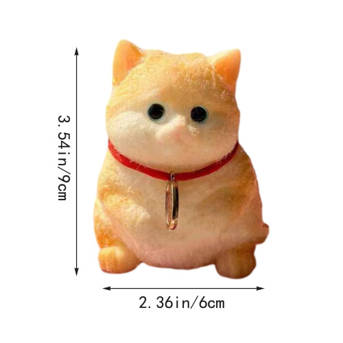 Χειροποίητα παιχνίδια squishies για γάτες 3,5*2,5 ιντσών, παιχνίδι συμπίεσης για γάτες, 2