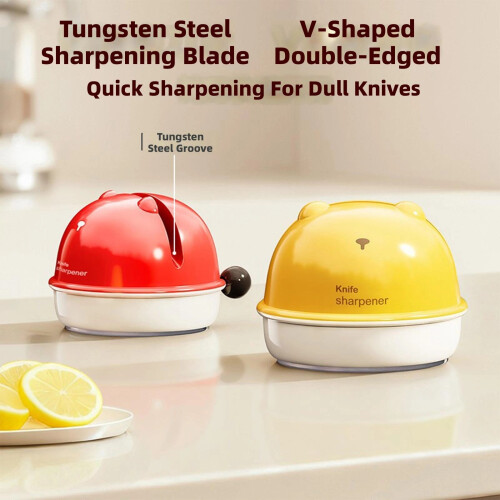 Strong Suction Adhesive Cutter Sharpener Tungstens Steel-Black 2