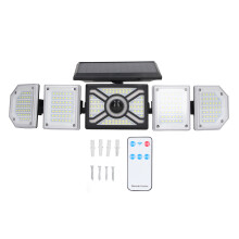 LED Solar Wall Light with5Adjustable Heads, IP65