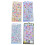 10Sheet Embossed Animal Sticker Decorative PET-starry clouds 4
