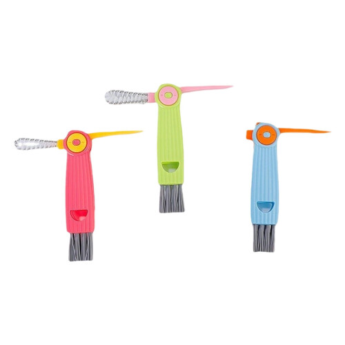 3Pcs Ergonomic Household Scrubber Brushes Cup Lid NonSlip-1 1