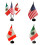 Set of 10 Piece Durable Polyester Table Flags Feature-Canada 2