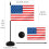 10PCS Soccer Themed Desktop Flags With Base Ideal for-ACM 4