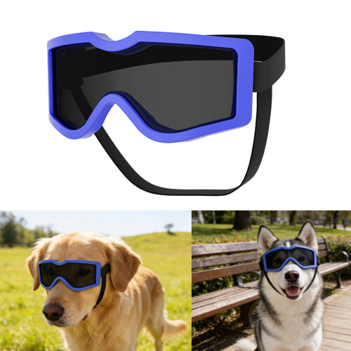 Schutzbrille für Hunde, PC-Gläser, wind- und staubdicht,-4 2