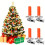 10 Stück Kerzenhalter für den Weihnachtsbaum,-Silber 3