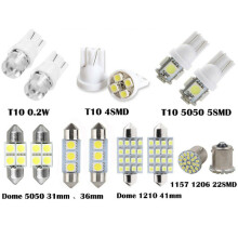42X White LED Car Interior Inside Light Dome Trunk Map License Plate Lamp Bulbs