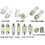 42X White LED Car Interior Inside Light Dome Trunk Map License Plate Lamp Bulbs 1