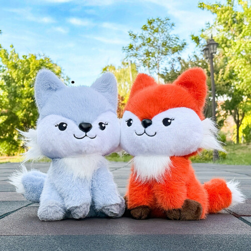 Λούτρινο παιχνίδι Spirit Foxs Doll με χαριτωμένη κούκλα αλεπούδων, καταπραϋντική κούκλα 2