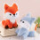 Λούτρινο παιχνίδι Spirit Foxs Doll με χαριτωμένη κούκλα αλεπούδων, καταπραϋντική κούκλα 5