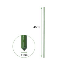 50 Pack Garden Stakes Metal Plastic Coated Plant Cage Supports Climbing for Tomatoes,Trees,Cucumber,Fences,Beans,40cm