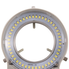 3X 48 LED Industrial Microscope Camera Light Source Ring Lamp Light Lamp Adjustable Brightness USB Interface