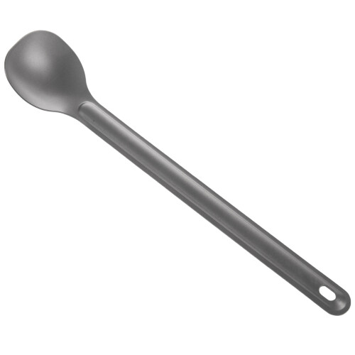 2Pcs Titanium Spoon 21.5cm x 3.9cm Camping Spoon Outdoor Tableware Long-Handled Titanium Spoon 1