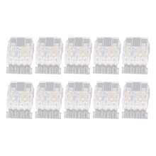 10 stk. COB LED-stripe til ledningskontakt, 10 mm, 3-pinners