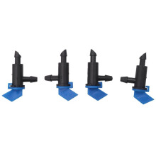 600 Pieces Irrigation Drip Emitter Garden Flag Irrigation Dripper, Trees and Shrubs ( Black,2GPH)