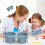 Multifunctional Watercolor Brush Washer Folding Silicone-Blue 3