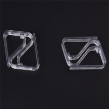 12 Pcs Home Party Clear Plastic 20mm-35mm Desk Table Cloth Clips