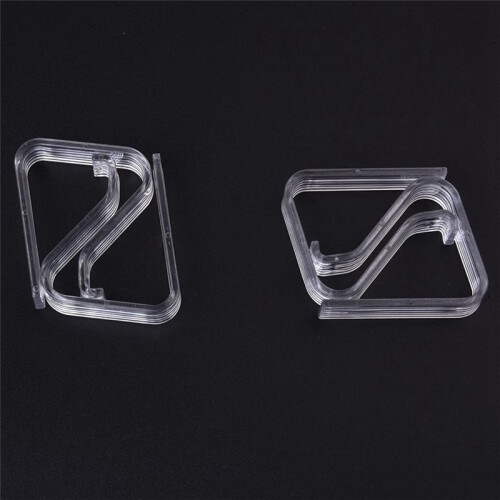 12 Pezzi Partito Trasparente Plastica 20mm-35mm Tavolo Clip
