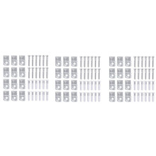 66 Ensembles de Kit de Clips de Support de Miroir Clip de Miroir En Plastique Transparent En Cristal Clips de Support de Miroir Kit de Clips de