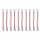 10 stk. 2-bens COB LED-strimmelstik, 8 mm bredde 1