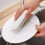 Silicone Fruit & Veggie Brush with Hard/Soft Sides – Compatible with All Kitchen Sinks 6