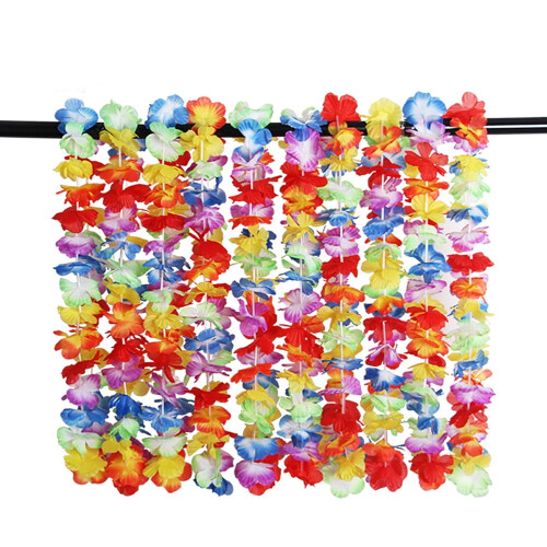Χύμα συσκευασία Hawaiian Leis – 200 κολιέ από τροπικό πολυεστέρα 1