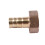 2pcs 12mm Hose Barb 1/2BSP Female Thread Quick Joint Connector Adapter Gold 6