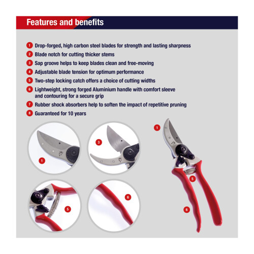 Spear & Jackson Spear & Jackson 6659BS/13 Heavy Duty Bypass Secateurs 1