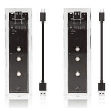 M.2NGFF SATA SSD-kabinet USB-C10Gbps dobbeltstik