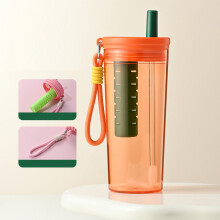 20 oz Cartoon Tumbler with Straw, Lid and Tea Infuser –