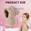 Gorro feminino térmico de malha com capuz, cachecol e máscara cinza 2